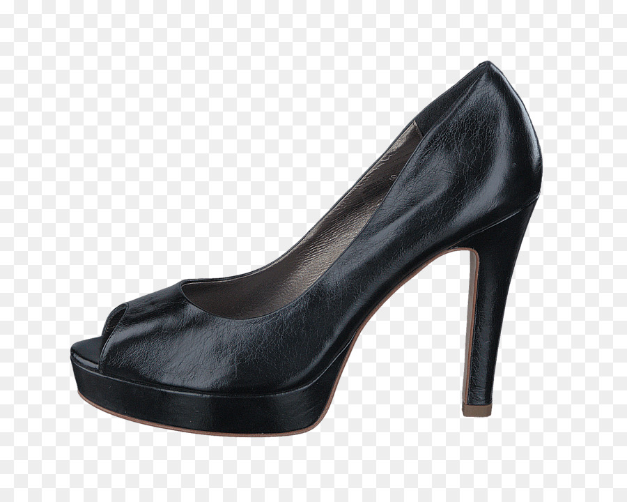 Tacón Alto Negro，Zapato PNG