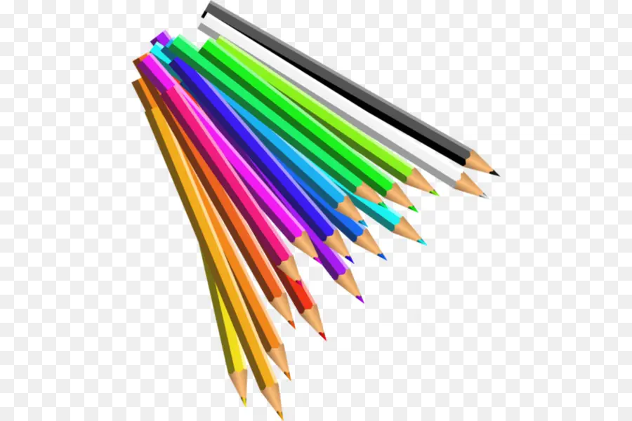 Lápices De Colores，Dibujo PNG