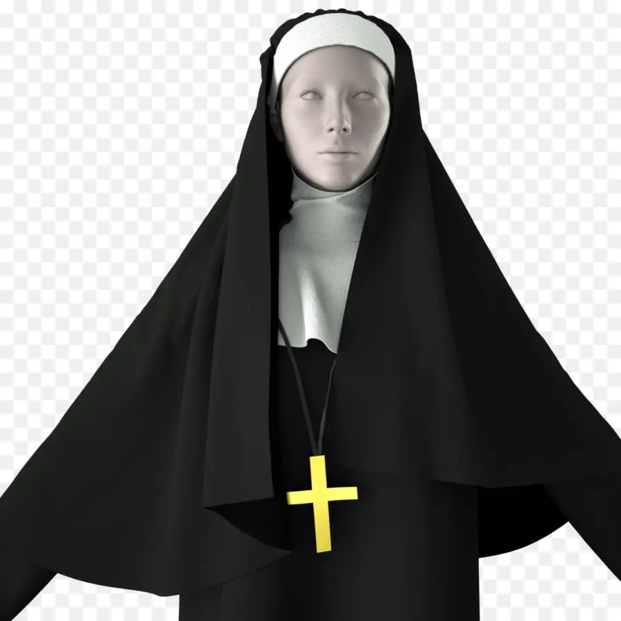 Nun，Hábito Religioso PNG