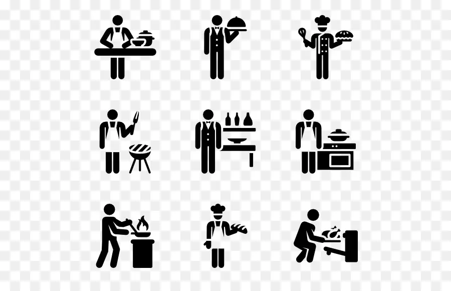 Iconos De Cocinero，Cocinando PNG