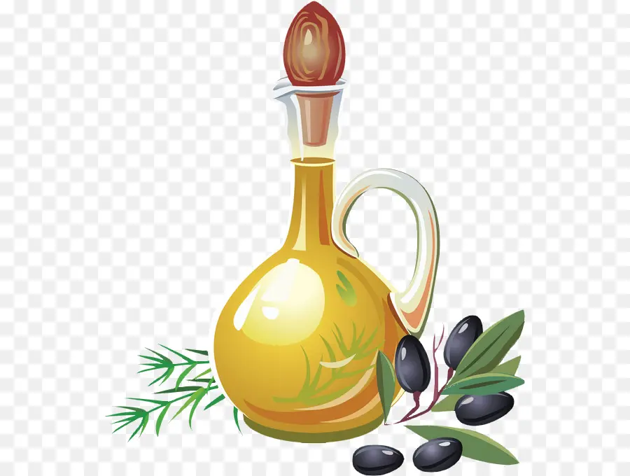 Botella De Aceite De Oliva，Cocinando PNG