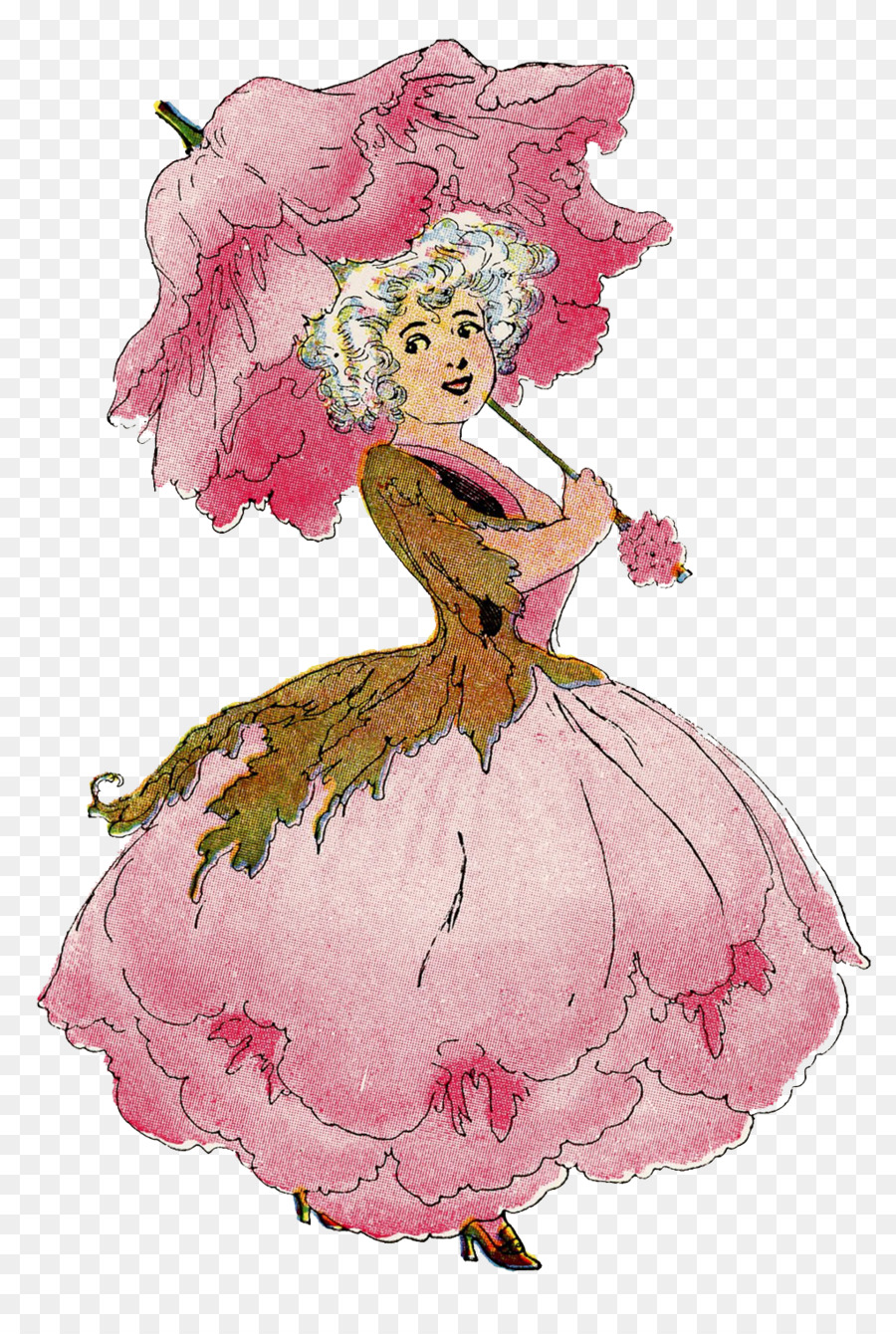 Flor，Ilustración De Moda PNG