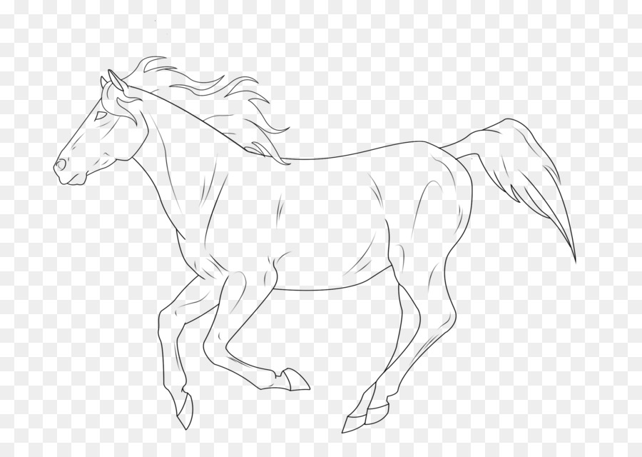 Caballo，Arte Lineal PNG