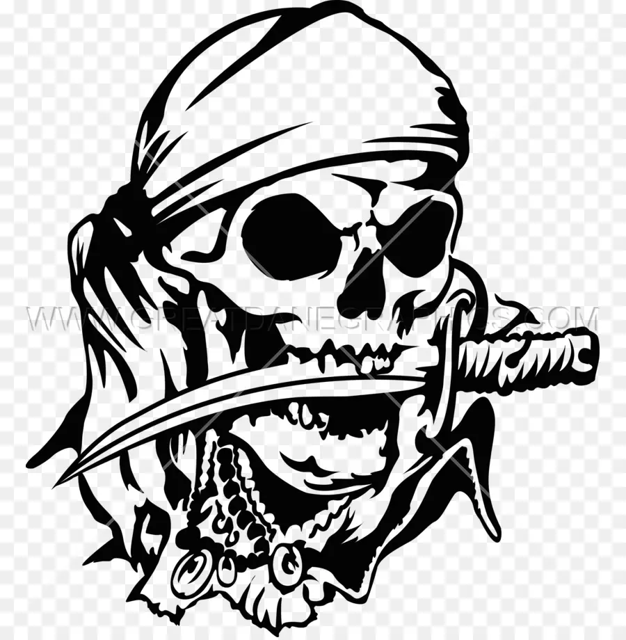 Cráneo，Piratería PNG