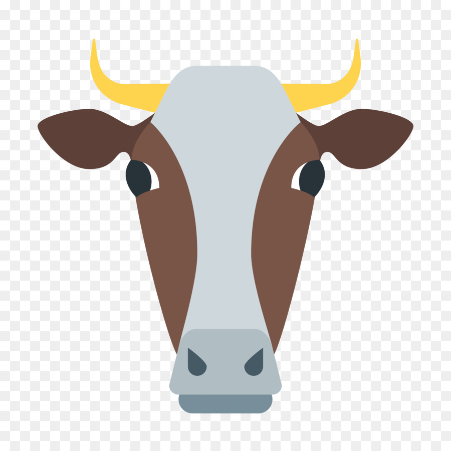 Cara De Vaca De Dibujos Animados，Animal PNG