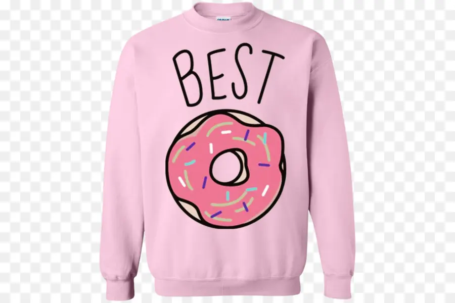 Sudadera Rosa，Suéter PNG