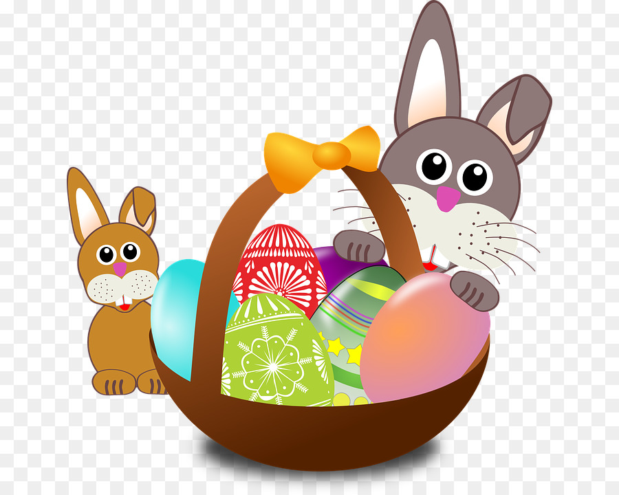 Conejito De Pascua，Canasta De Pascua PNG