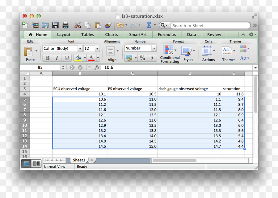 Microsoft Excel，Fila PNG