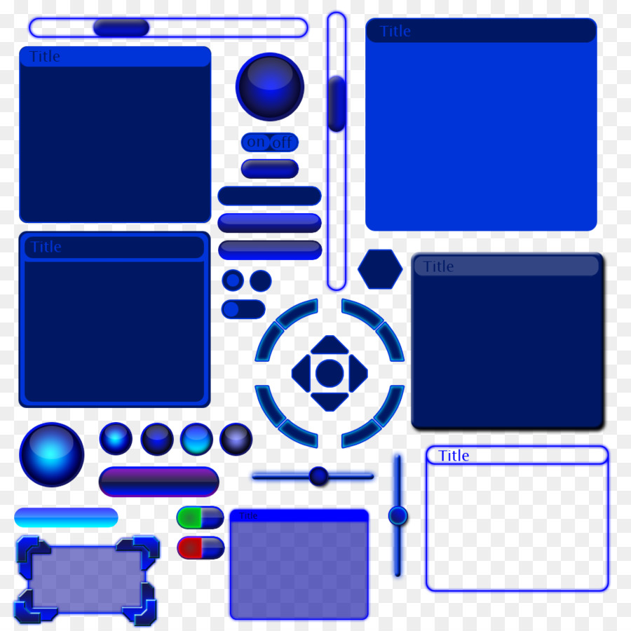 Consola De Juegos Portátil De Accesorios，Azul Cobalto PNG