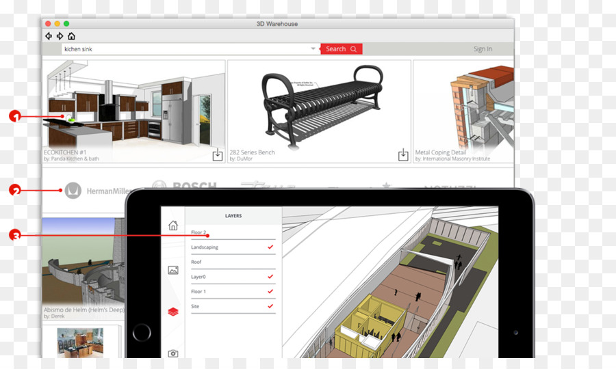 Sketchup，El Modelado En 3d PNG