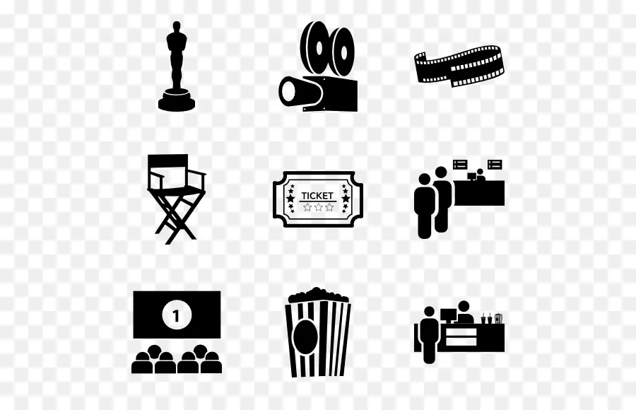 Iconos De Peliculas，Cine PNG