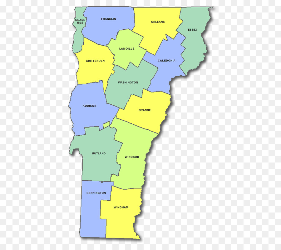 Vermont，Mapa PNG