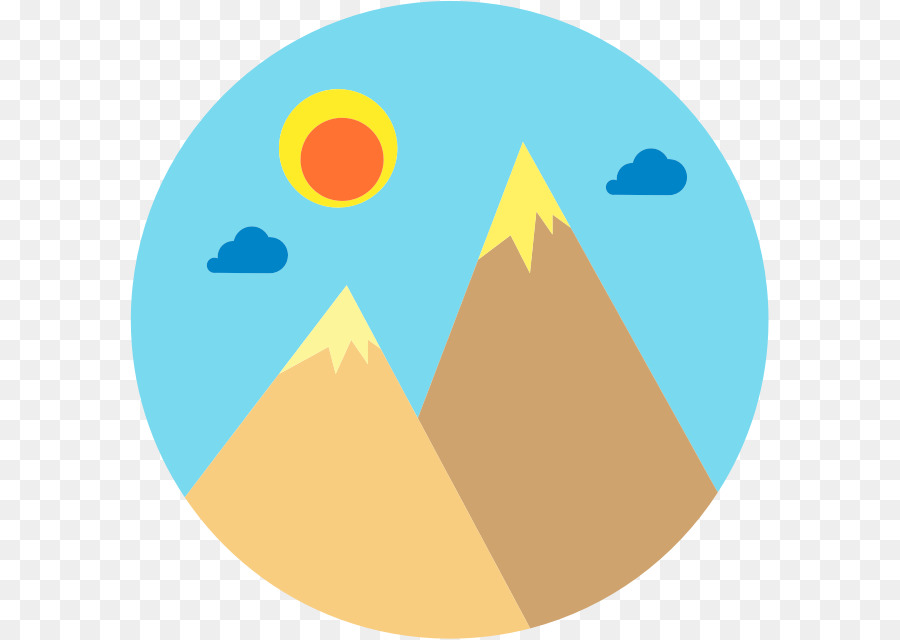 Montañas，Sol PNG