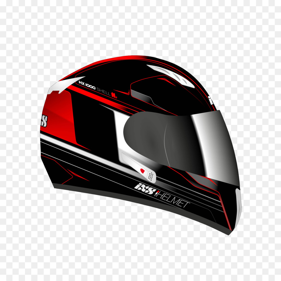 Casco Negro Y Rojo，Motocicleta PNG