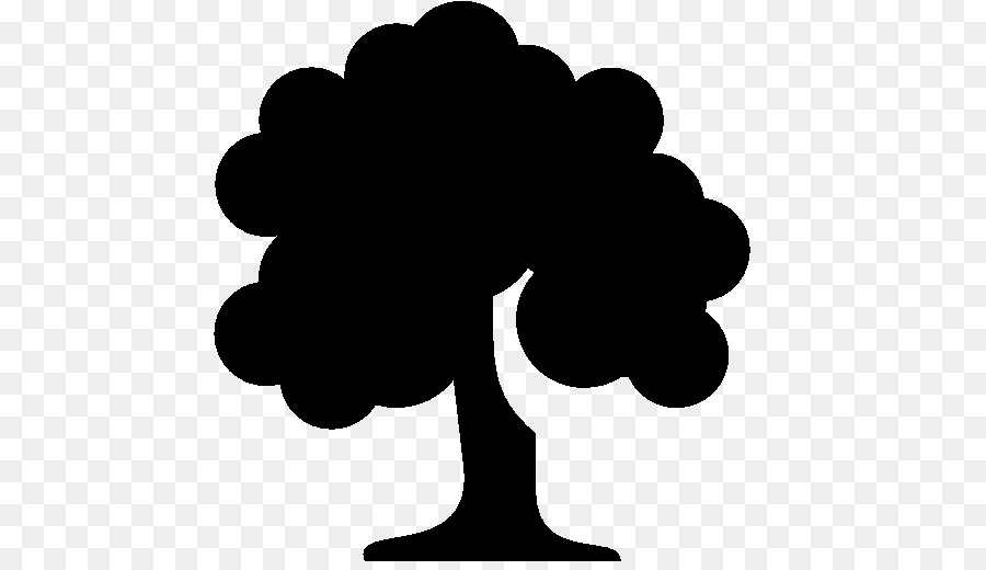 Silueta De Arbol，Planta PNG