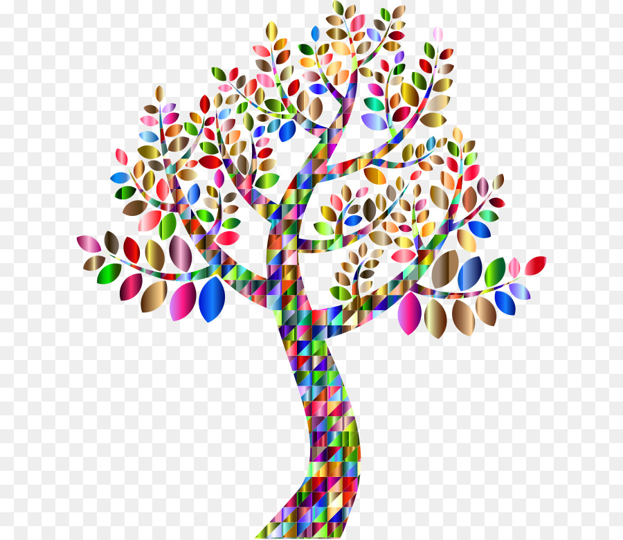 árbol Colorido，Hojas PNG