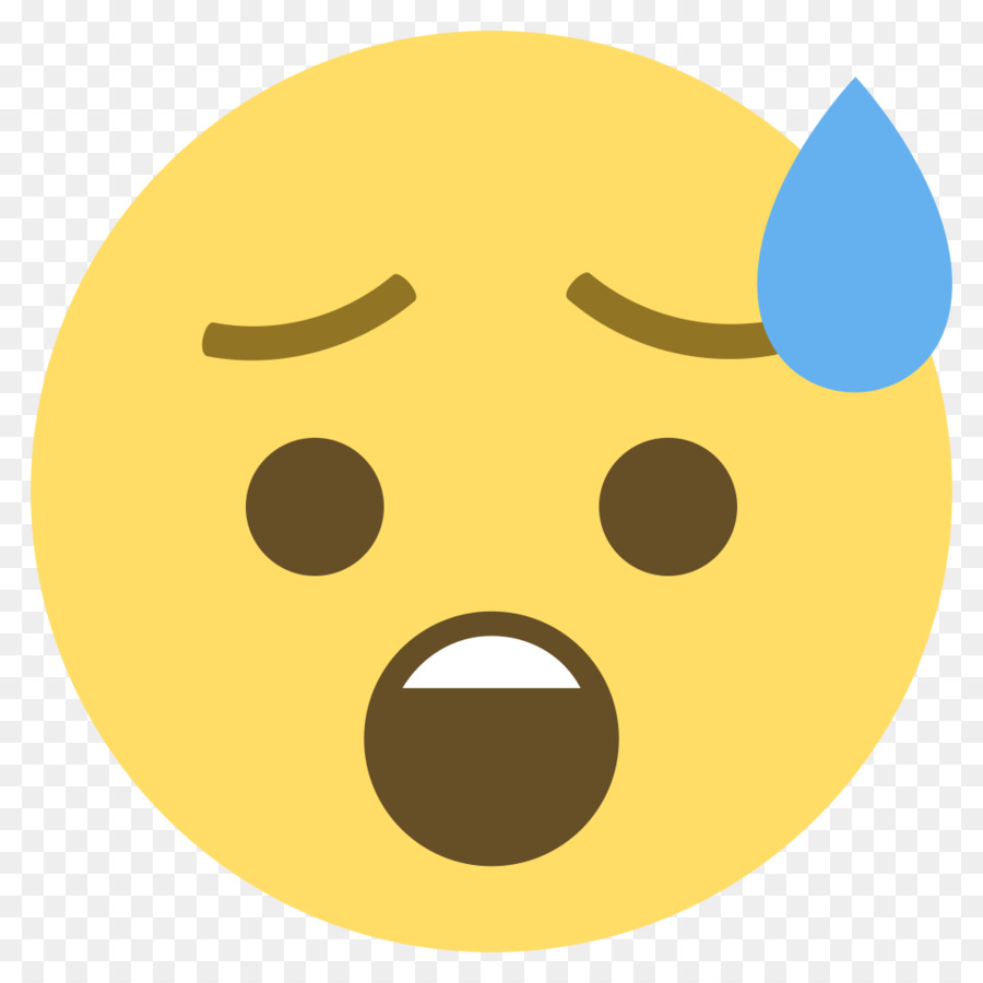 Emoji Asustado，Miedo PNG