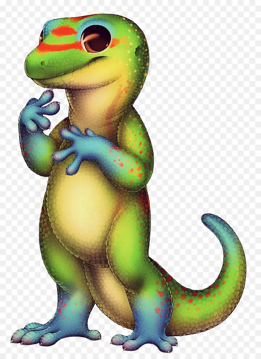 Lagarto De Dibujos Animados，Vistoso PNG