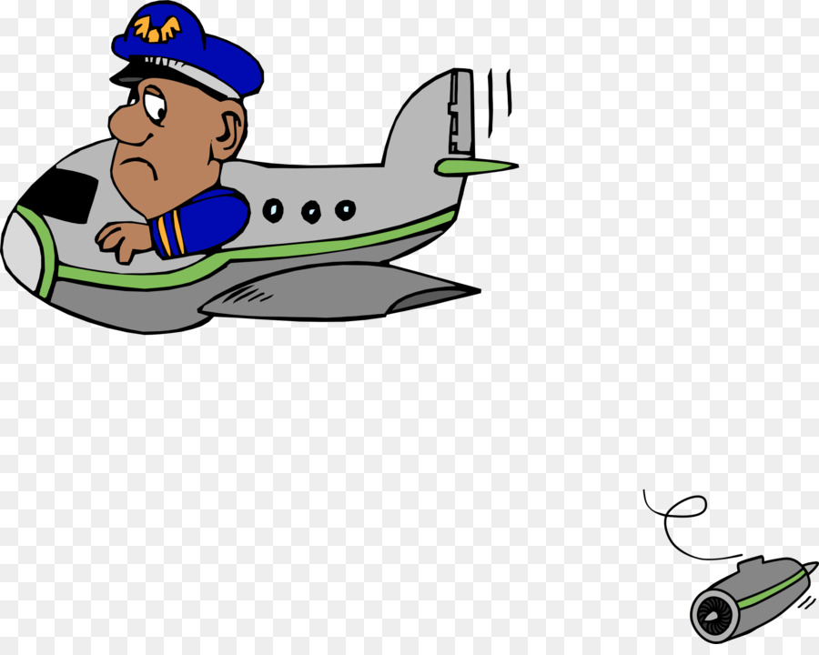 Piloto De Dibujos Animados，Avión PNG