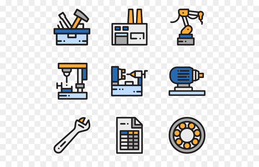 Iconos Industriales，Maquinaria PNG