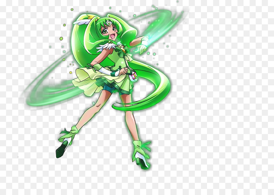 Personaje De Anime Verde，Animado PNG