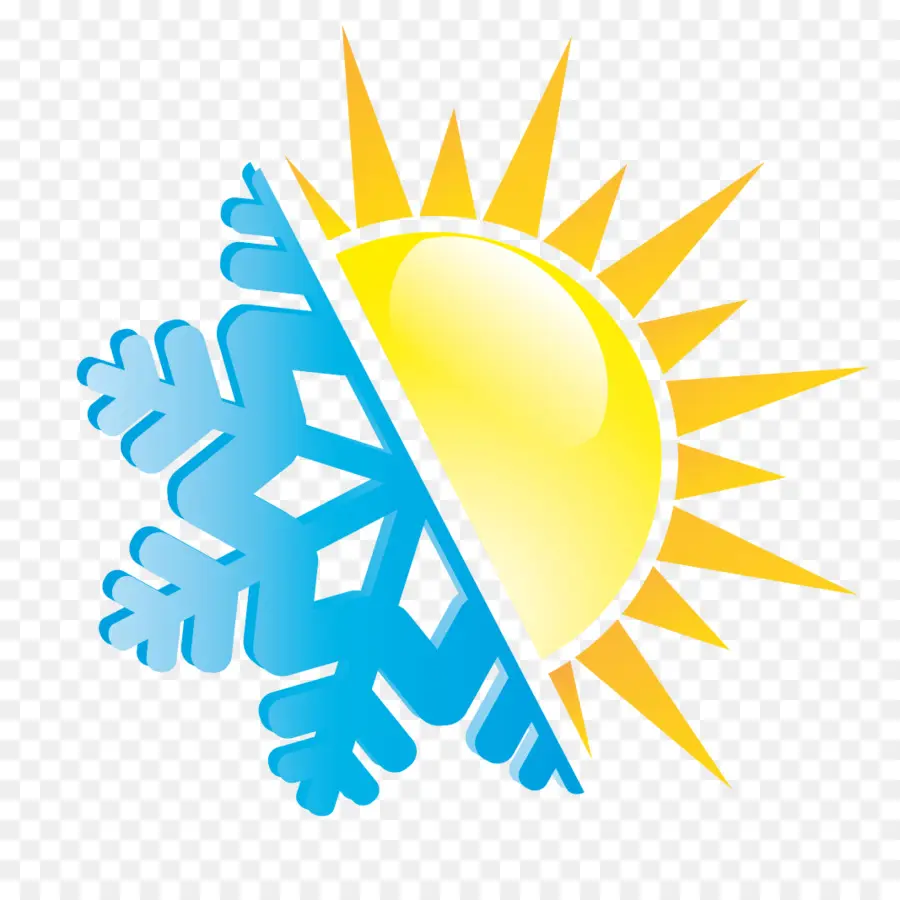 Sol Y Copo De Nieve，Clima PNG