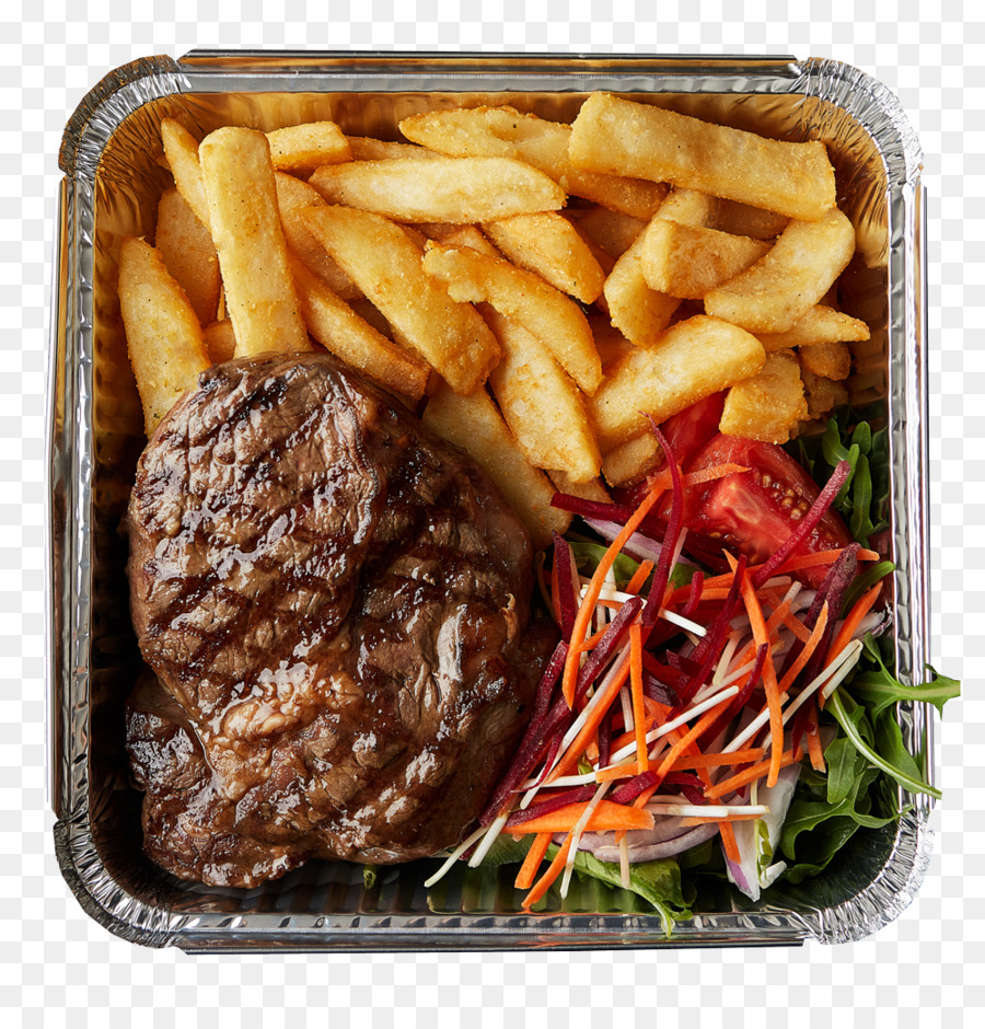 Filete Y Papas Fritas，Comida PNG