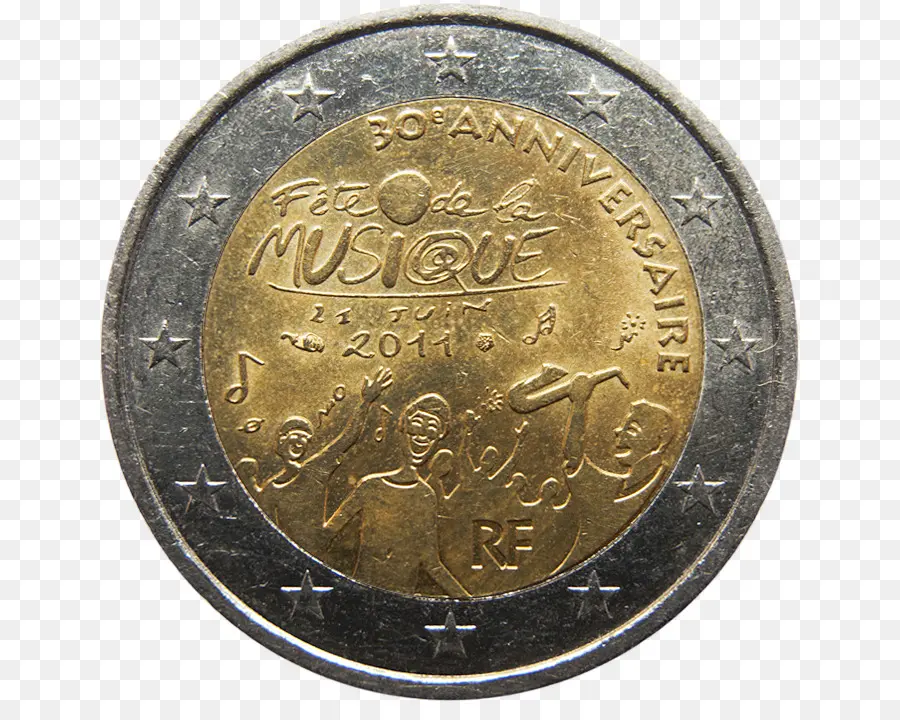 Monedas Conmemorativas De 2 Euros，2 Monedas De Euro PNG