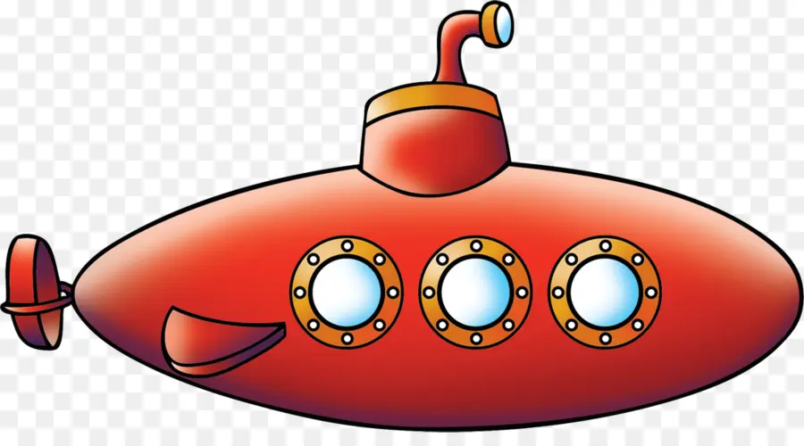 Submarino Rojo，Dibujos Animados PNG