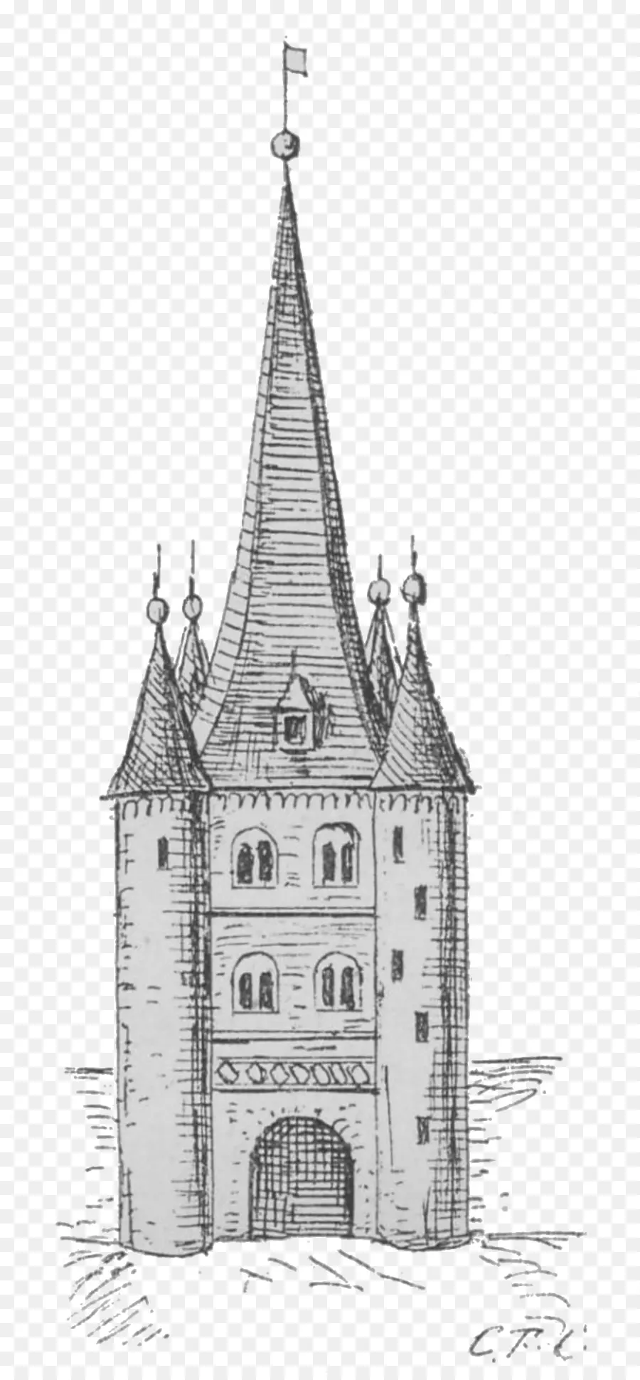 Castillo Dibujo，Bosquejo PNG