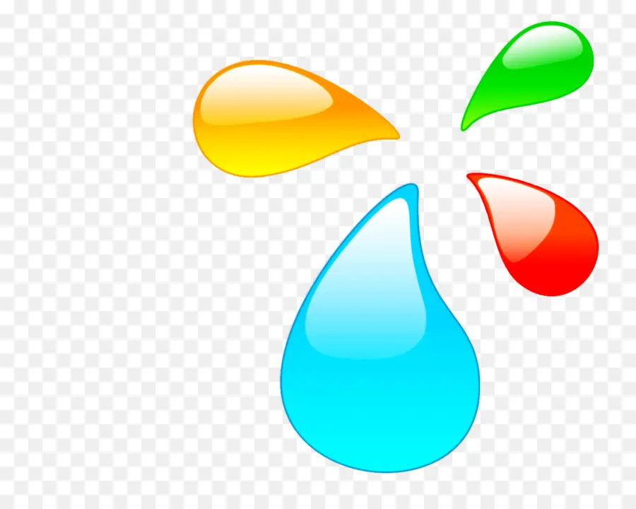 Gotas De Colores，Agua PNG