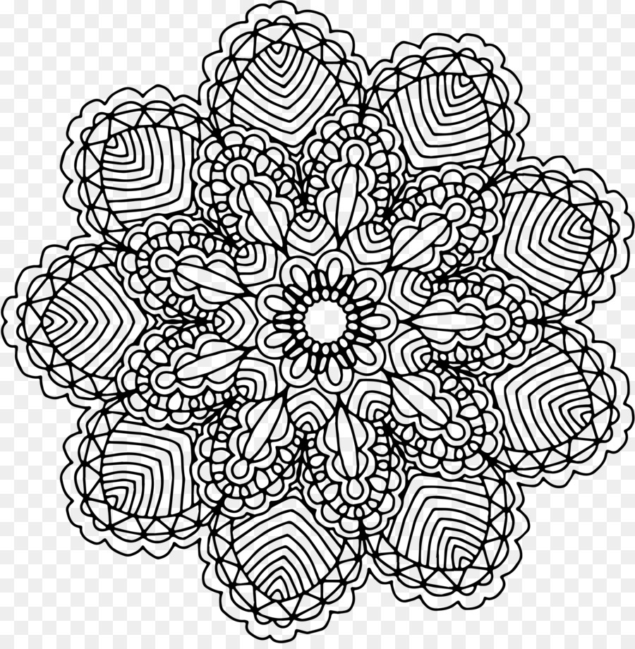 Mandala，Libro Para Colorear PNG