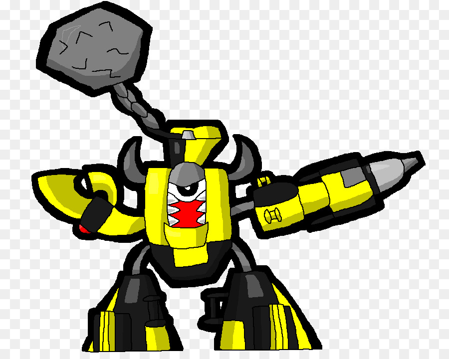 Robot，Amarillo PNG