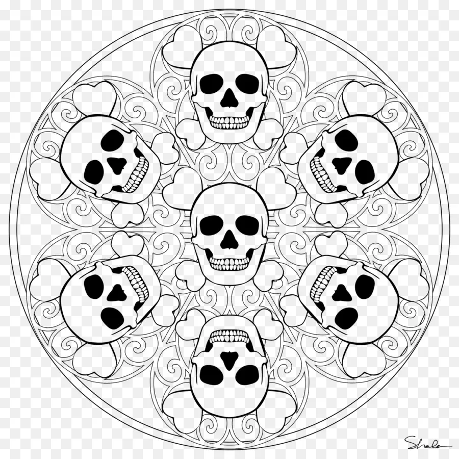 Mandala，Libro De Colorear PNG