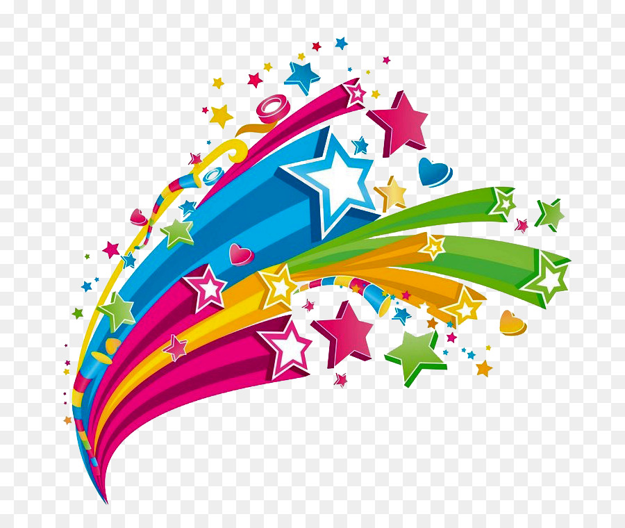 Diseño Colorido，Estrellas PNG