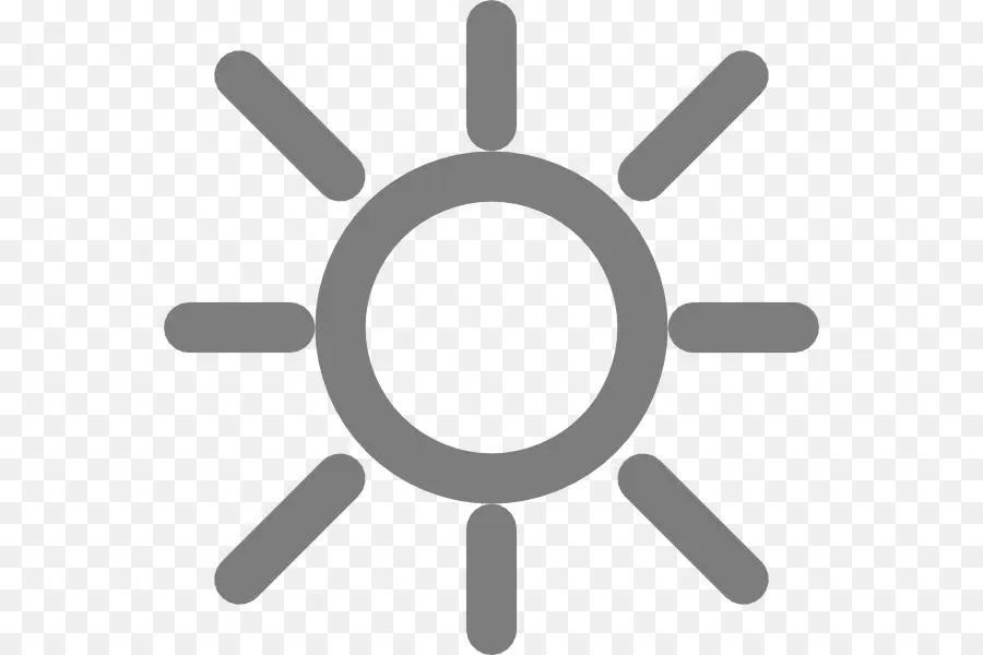 Icono Del Sol，Brillo PNG