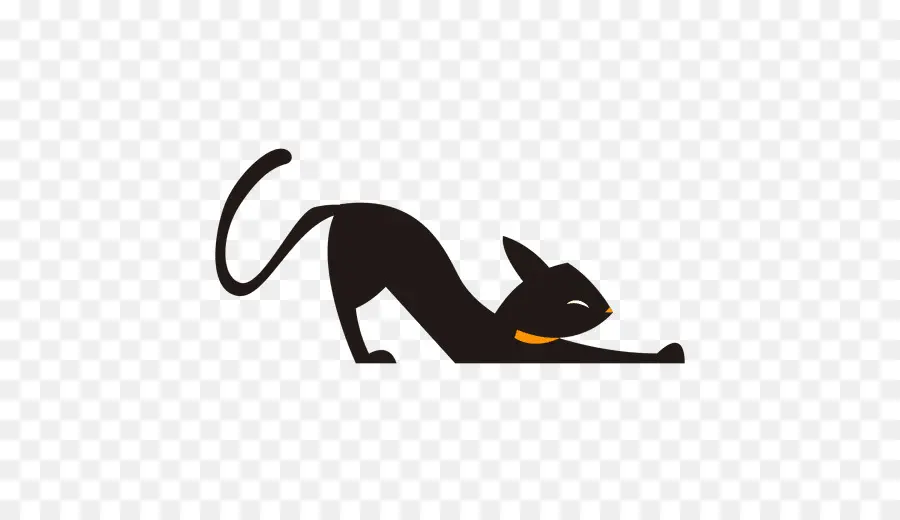 Gato Estirando，Gato PNG