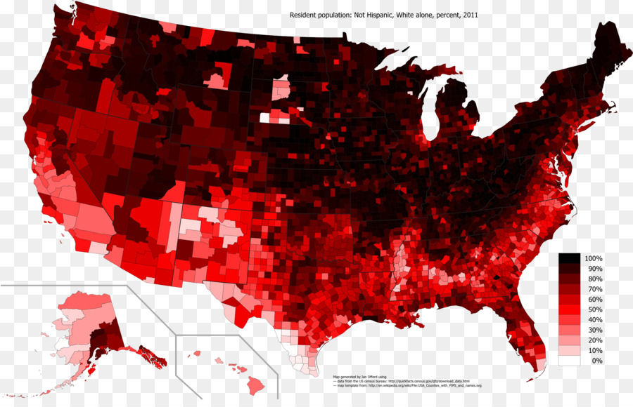 Mapa De Población De Estados Unidos，Demografía PNG