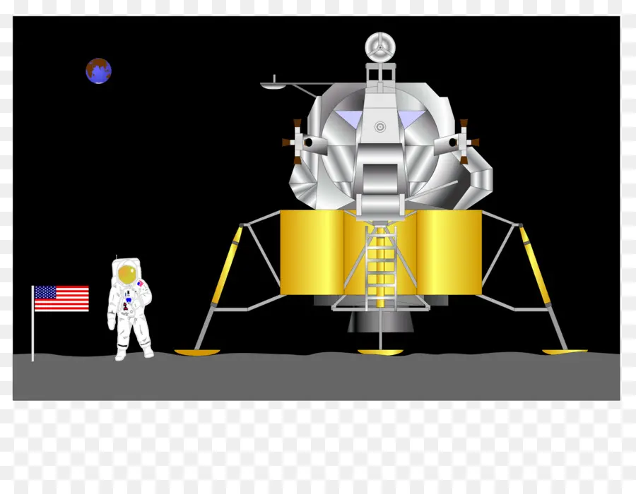 Apolo 11，Aterrizaje En La Luna PNG