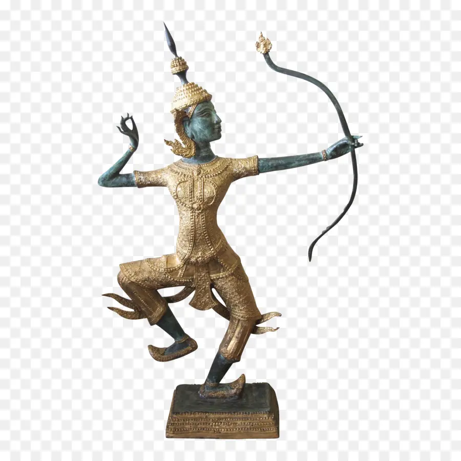 Estatua Del Arquero Dorado，Cifra PNG