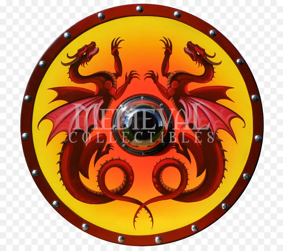 Escudo Del Dragón Rojo，Medieval PNG