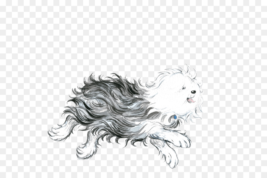 Old English Sheepdog，Maclary Peludo PNG