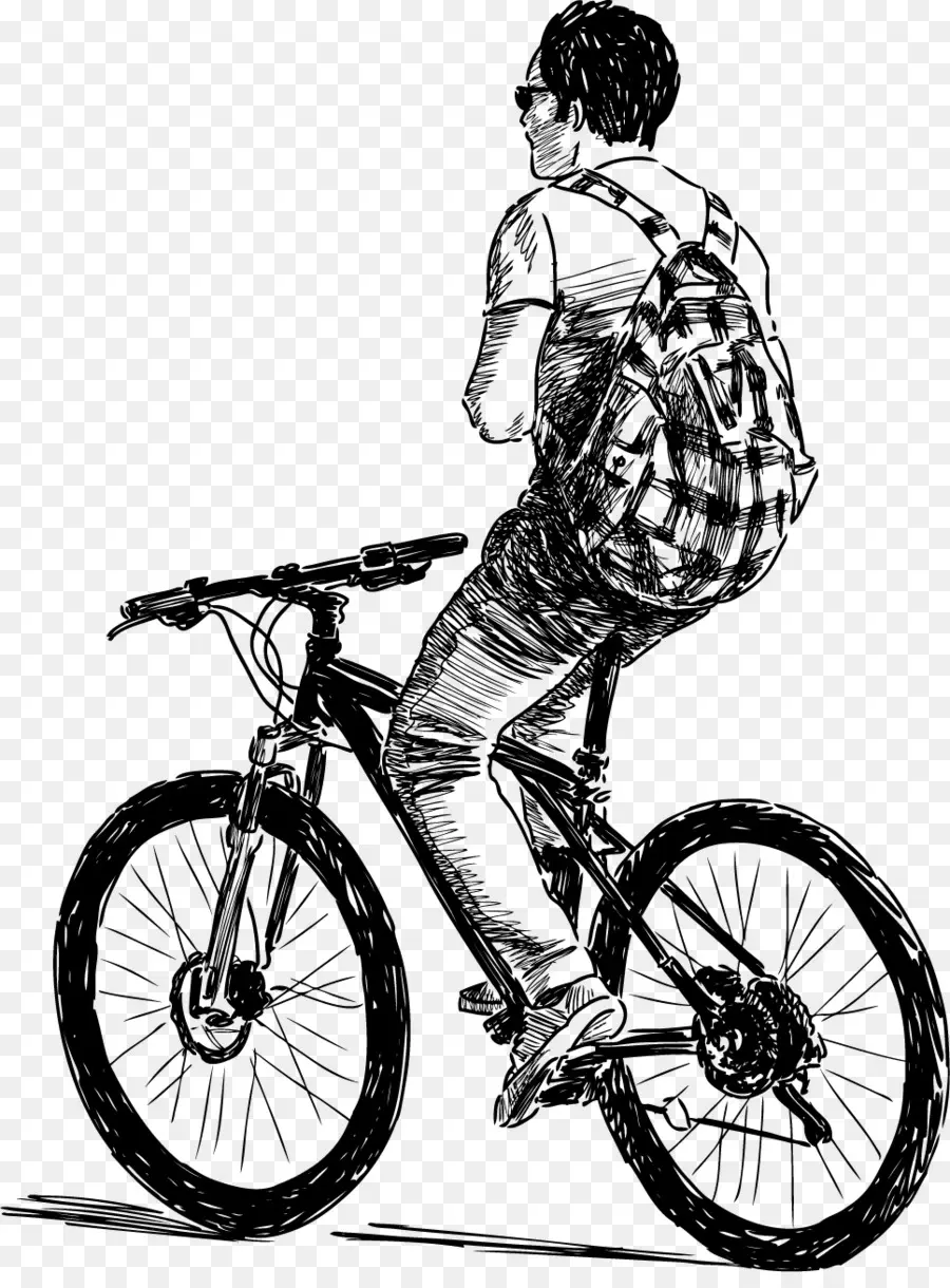 Ciclista，Bicicleta PNG