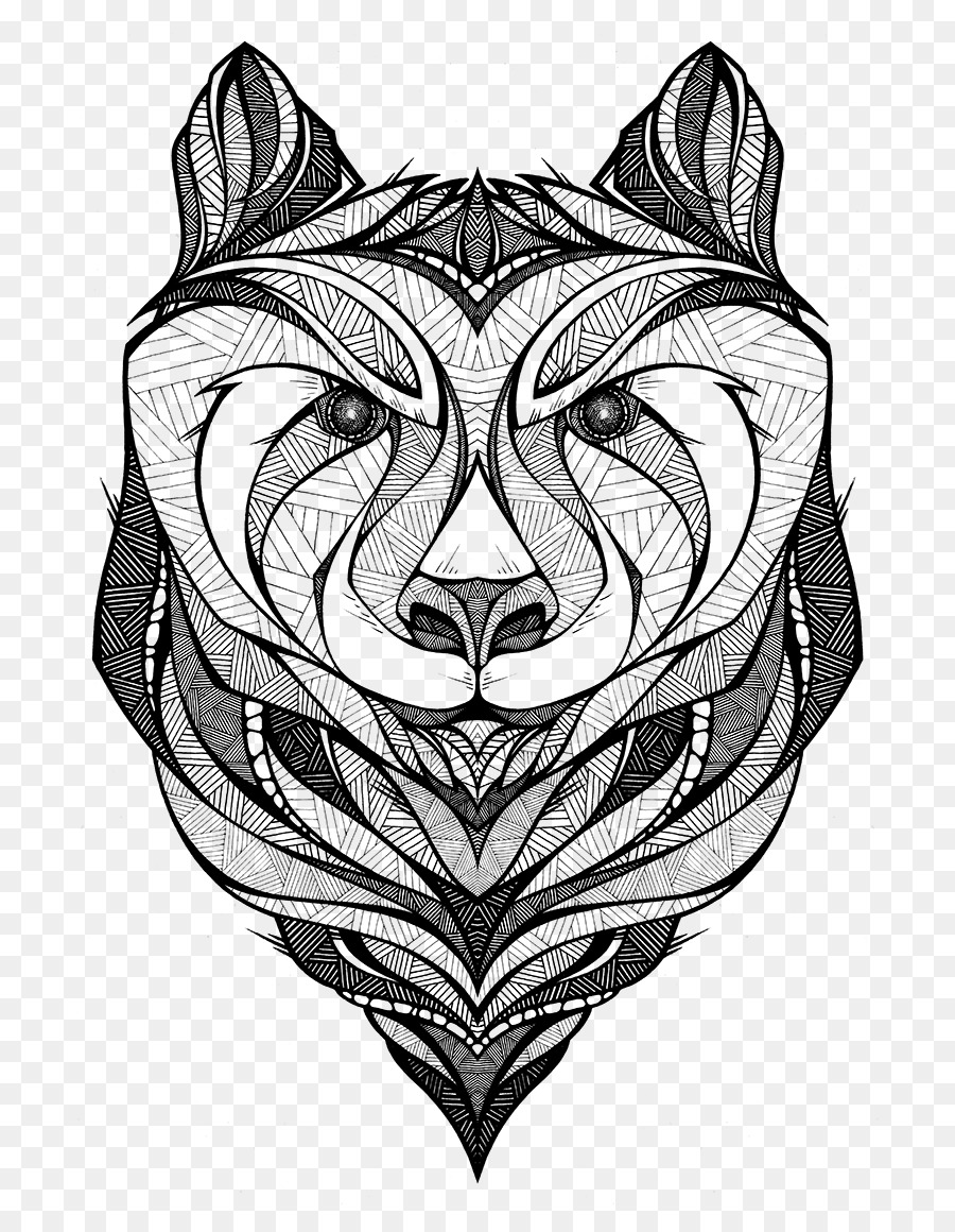 Ilustración Del Oso，En Blanco Y Negro PNG