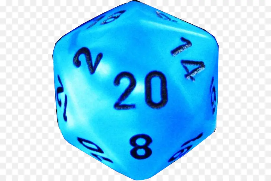 Troquel Azul D20，Dados PNG