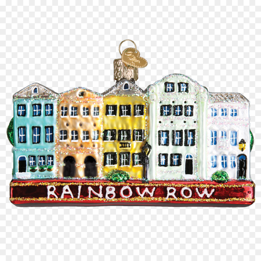 Rainbow Row，Adorno De Navidad PNG