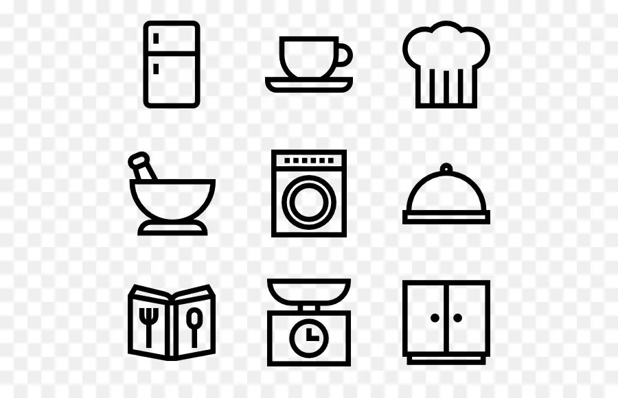 Iconos De Cocina，Utensilios PNG