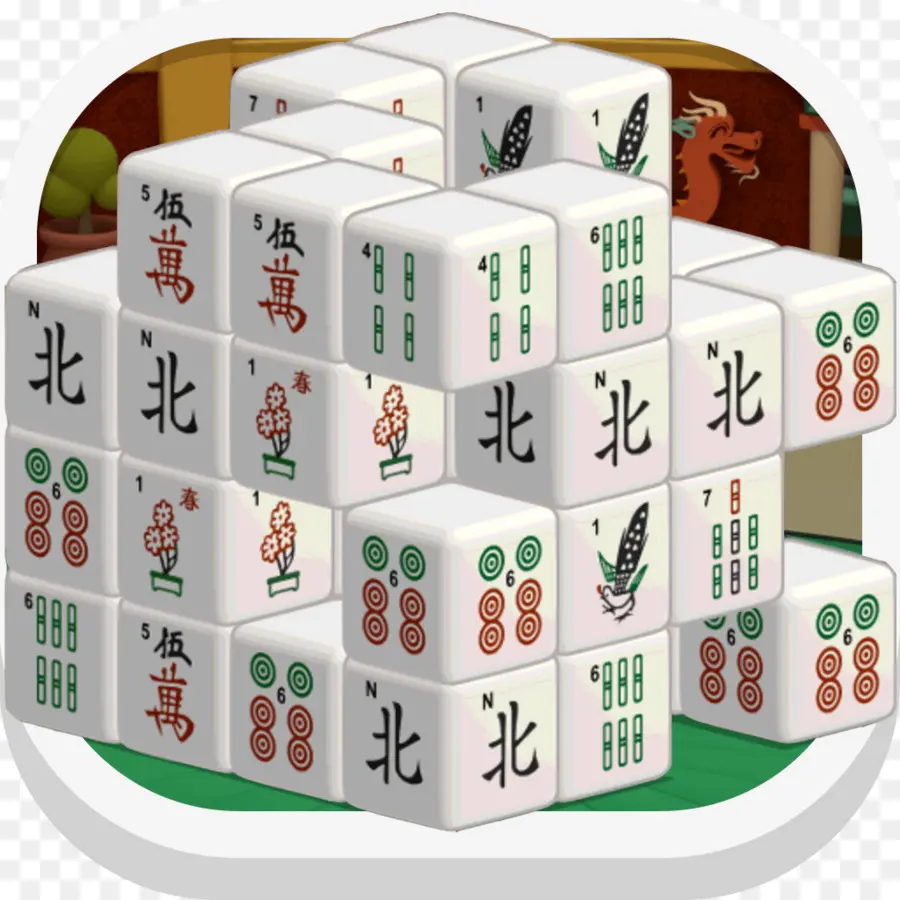 Mahjong，Mahjong Dimensiones 3d PNG