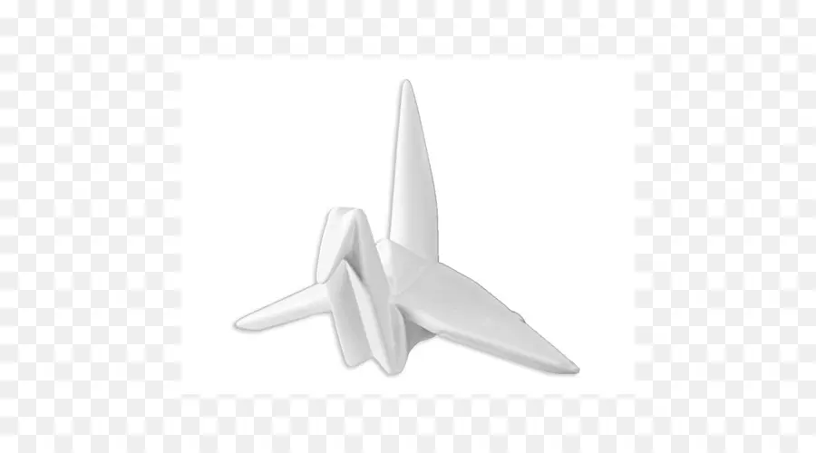 Grulla De Origami Blanca，Papel PNG