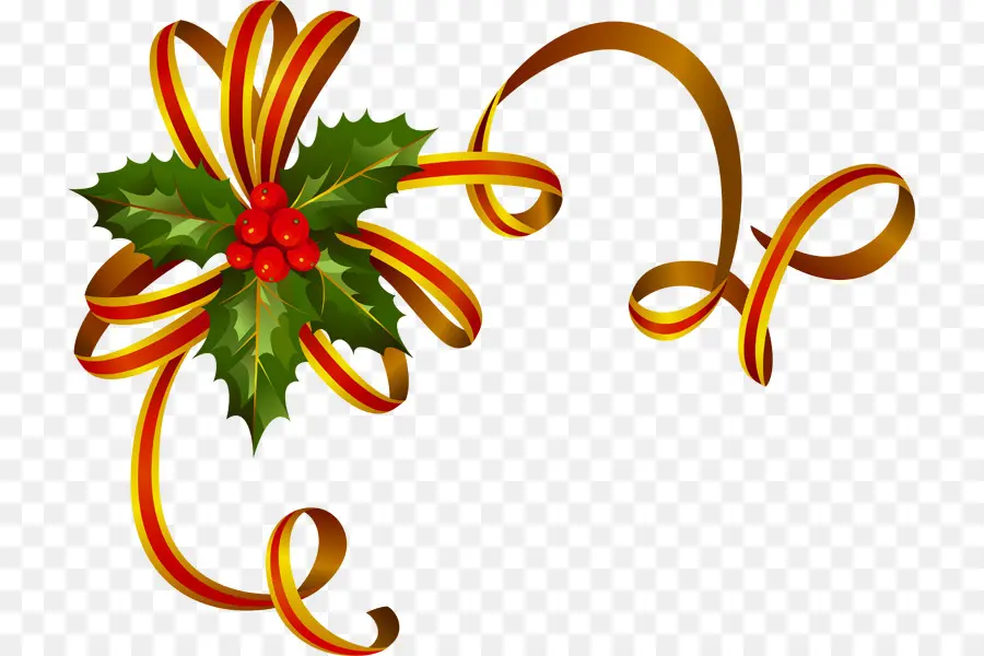 Cinta De Navidad，Acebo PNG